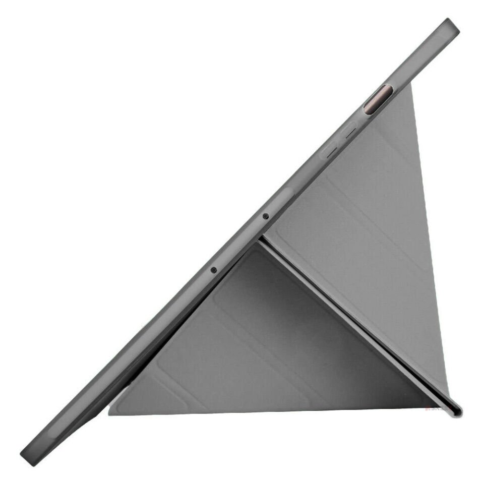 Samsung Galaxy Tab S11 Ultra X930 14.6 İnç Katlanabilir Kalemlikli Standlı Akıllı Kılıf Koyu Gri