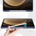Samsung Galaxy Tab S9 Fe Plus X610 12.4 İnç Kılıf Premium Silikon Kalem Bölmeli Smart Case Lavanta