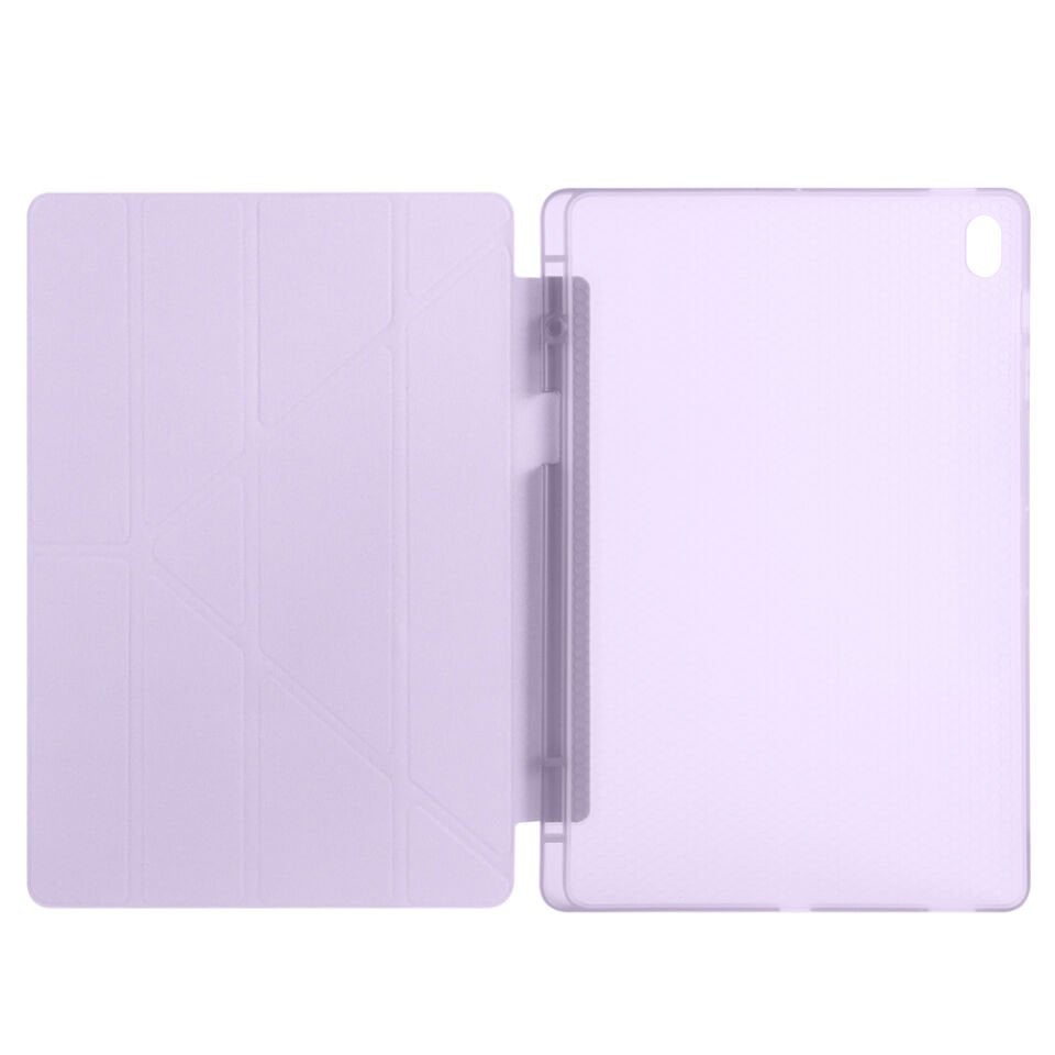 Samsung Galaxy Tab S11 Ultra X930 14.6 İnç Katlanabilir Kalemlikli Standlı Akıllı Kılıf Lila