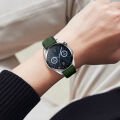 Sneezy Huawei Watch GT3 46mm GT2 46mm İle Uyumlu Spor Silikon Metal Tokalı Soft Saat Kordonu Haki
