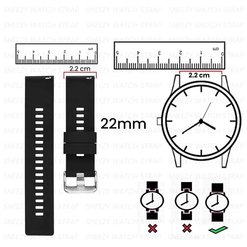 Sneezy Huawei Watch GT4 46mm İle Uyumlu 22mm Coastal Magnet Tokalı Silikon Kordon Starlight