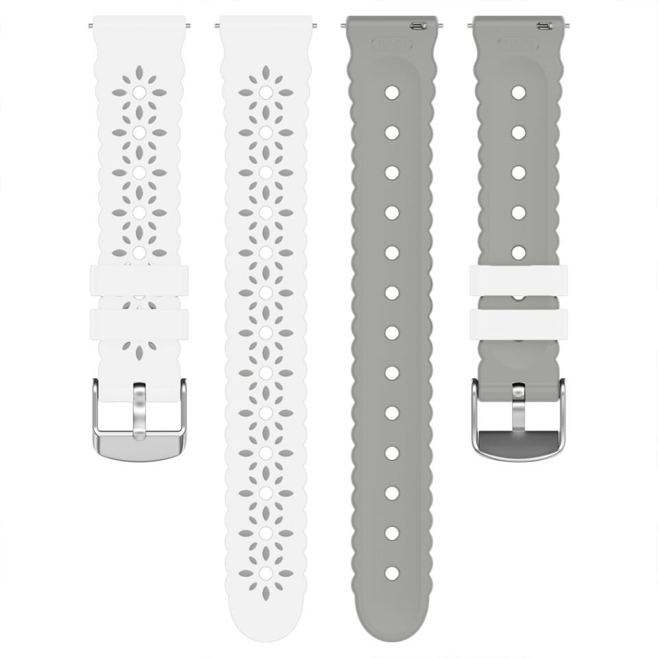 Huawei Watch GT6 41mm Uyumlu Çiçek Desenli Yumuşak Silikon Kordon Şık ve Nefes Alabilen Spor Kordon