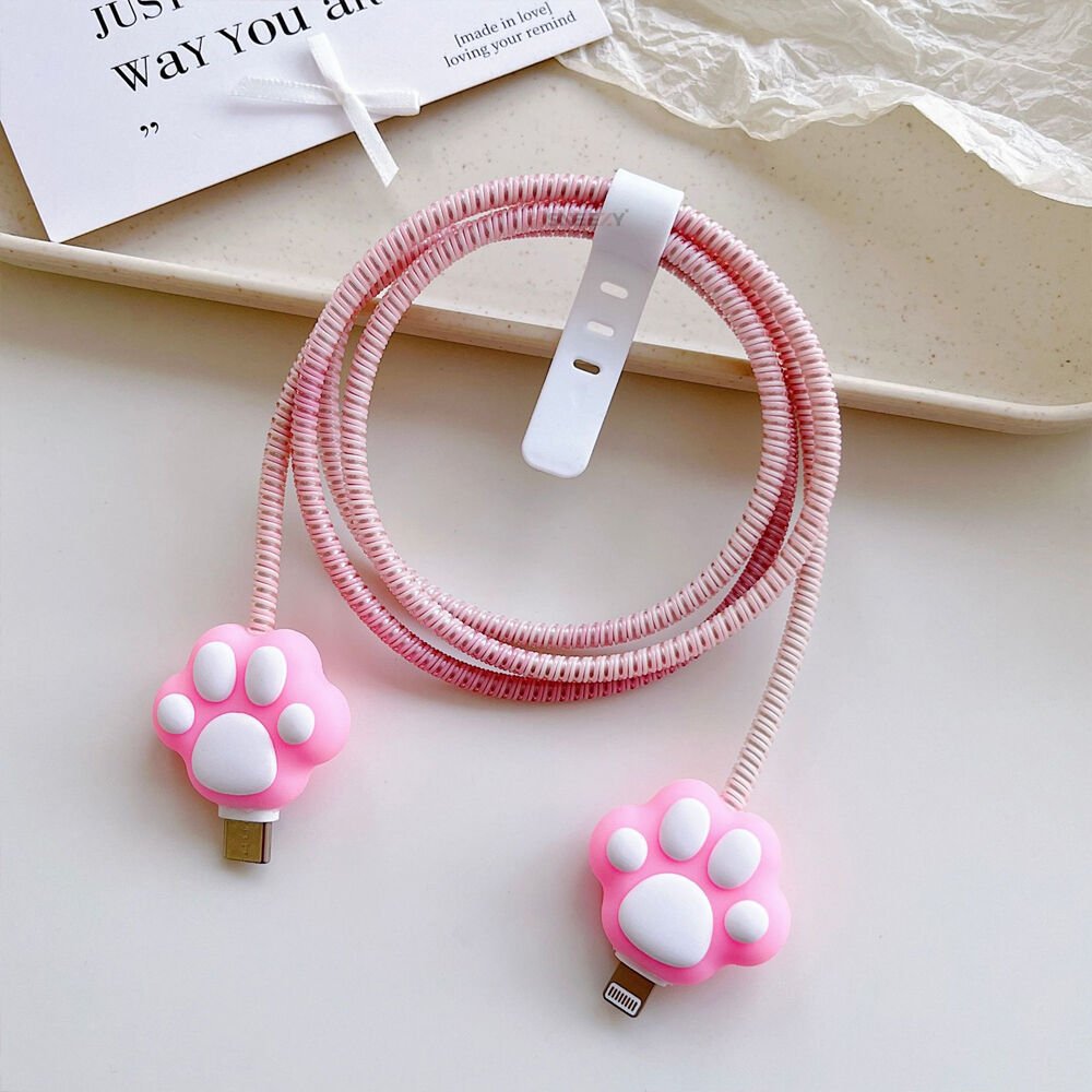 3D Karakter Figürlü Şarj Kablosu Koruyu Set İphone,samsung,oppo,xiaomi Uyumlu Kablo Koruma MDL16