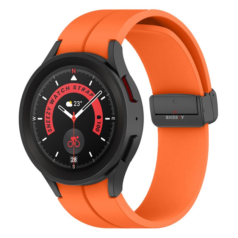 Samsung Galaxy Watch 6 40 43 44 47mm Uyumlu Kavisli Coastal Manyetik Tokalı Silikon Kordon