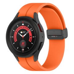 Samsung Galaxy Watch 6 40 43 44 47mm Uyumlu Kavisli Coastal Manyetik Tokalı Silikon Kordon