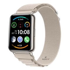 Huawei Watch Fit / Fit New Serisi İçin Özel Frost Tasarım Alpine Loop Dayanıklı Akıllı Saat Kayışı