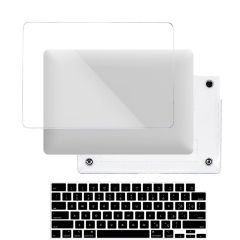 MacBook Pro 13.3 İnç Kılıf M1 / A2338-A2251-A2289, için Dayanıklı Koruyucu Şeffaf Plastik Sert Kılıf Set2
