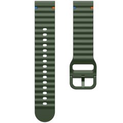 Redmi watch 5 Lite 5 Active İle Uyumlu Dalga Desenli Tokalı Yumusaş Soft Silikon Kordon Haki