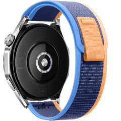 Huawei Watch Ultimate – Watch Buds 22mmUyumlu Wander Trail Loop Kordon Mavi Koyu