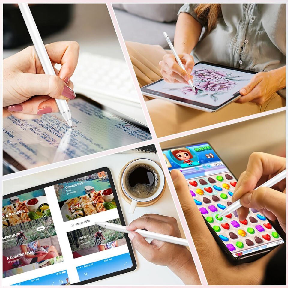 Samsung Galaxy A7 T500 Uyumlu Şarjlı Aktif Stylus Kalem Hassas Uç Not Alma & Çizim İçin