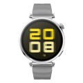 Sneezy Huawei Watch GT5 41mm İle Uyumlu SoftFlex Metal Tokalı Spor Silikon Akıllı Saat Kordonu Koyu Gri