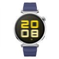 Sneezy Huawei Watch GT5 41mm İle Uyumlu SoftFlex Metal Tokalı Spor Silikon Akıllı Saat Kordonu Lacivert