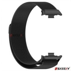 Sneezy Redmi Watch 5 Uyumlu Woven Wire Tasarım Metal Hasır Kordon