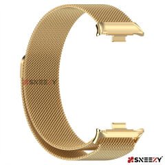 Sneezy Redmi Watch 5 Uyumlu Woven Wire Tasarım Metal Hasır Kordon
