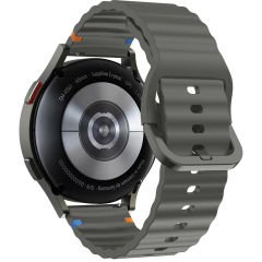 Huawei Watch GT3 46mm GT3 Pro 46mm GT3 Se Uyumlu Dalga Desenli Tokalı Yumusaş Soft Silikon Kordon Koyu Gri