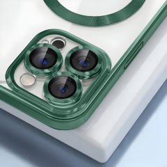 Sneezy İphone 13 Pro İle Uyumlu Reflect Line MagSafe Uyumlu İnce Tasarım Kapak Haki - Haki