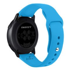 Huawei Watch GT 2 Elegant-Classic 42mm Uyumlu 20mm PureLux Soft Silikon Kordon Mavi - Mavi