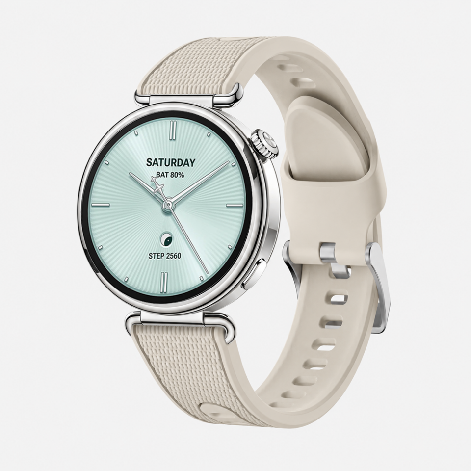 Sneezy Xiaomi Watch S 4 Mini 41mm Uyumlu ColorFlex Özel Dokulu Çift Renkli Silikon Kordon