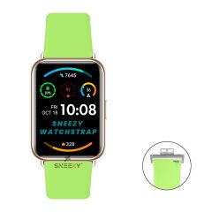 Huawei Watch Fit - Fit New Uyumlu PureLux Soft Silikon Kordon Yeşil - Yeşil