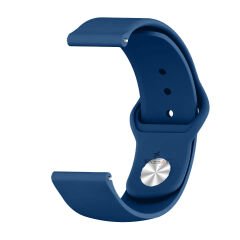 Huawei Watch GT 2 Elegant-Classic 42mm Uyumlu 20mm PureLux Soft Silikon Kordon Mavi Koyu - Mavi Koyu