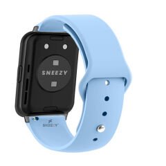 Huawei Watch Fit - Fit New Uyumlu PureLux Soft Silikon Kordon Açık Mavi - Açık Mavi