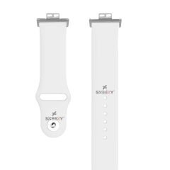 Huawei Watch Fit - Fit New Uyumlu PureLux Soft Silikon Kordon Beyaz - Beyaz