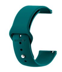 Huawei Watch GT 2 Elegant-Classic 42mm Uyumlu 20mm PureLux Soft Silikon Kordon Petrol Mavisi - Petrol Mavisi