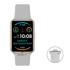 Huawei Watch Fit - Fit New Uyumlu PureLux Soft Silikon Kordon Gri - Gri