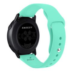 Huawei Watch GT 2 Elegant-Classic 42mm Uyumlu 20mm PureLux Soft Silikon Kordon Turkuaz - Turkuaz