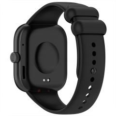 Redmi Watch 5 Uyumlu Kordon Purelux Soft Yumuşak Silikon Kordon Kayış Şık Görünüm Siyah