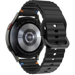 Huawei Watch GT4 46mm İle Uyumlu Dalga Desenli Tokalı Yumusaş Soft Silikon Kordon Siyah
