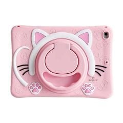 Sneezy Samsung Galaxy Tab A7 Lite T220 ile Uyumlu KittyPaw Kids Çocuk Tablet Kılıfı