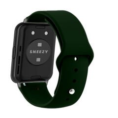 Huawei Watch Fit - Fit New Uyumlu PureLux Soft Silikon Kordon Koyu Yeşil - Koyu Yeşil