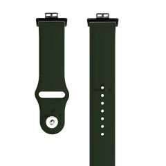 Huawei Watch Fit - Fit New Uyumlu PureLux Soft Silikon Kordon Koyu Yeşil - Koyu Yeşil