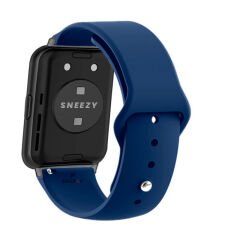 Huawei Watch Fit - Fit New Uyumlu PureLux Soft Silikon Kordon Mavi Koyu - Mavi Koyu