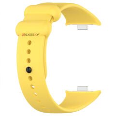 Redmi Watch 5 Uyumlu Kordon Purelux Soft Yumuşak Silikon Kordon Kayış Şık Görünüm Sarı