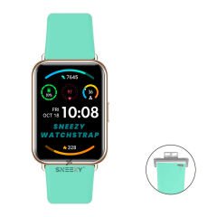 Huawei Watch Fit - Fit New Uyumlu PureLux Soft Silikon Kordon Turkuaz - Turkuaz