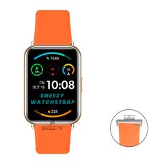 Huawei Watch Fit - Fit New Uyumlu PureLux Soft Silikon Kordon Turuncu - Turuncu