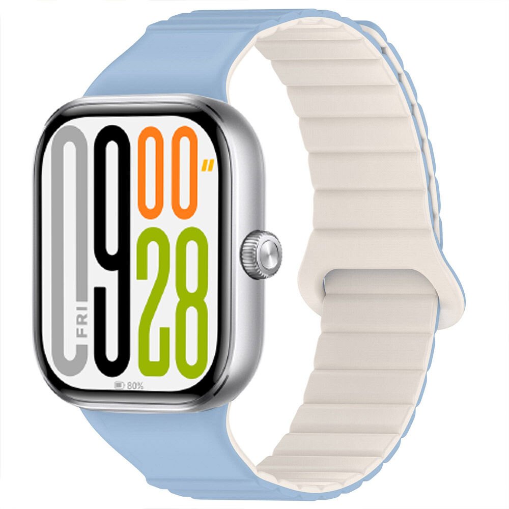 Redmi Watch 5 Uyumlu Kordon Yumuşak Silikon Kordon Güçlü Manyetik Strap Kayış Mavi