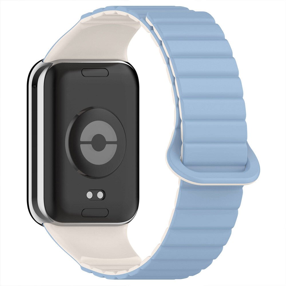 Redmi Watch 5 Uyumlu Kordon Yumuşak Silikon Kordon Güçlü Manyetik Strap Kayış Mavi