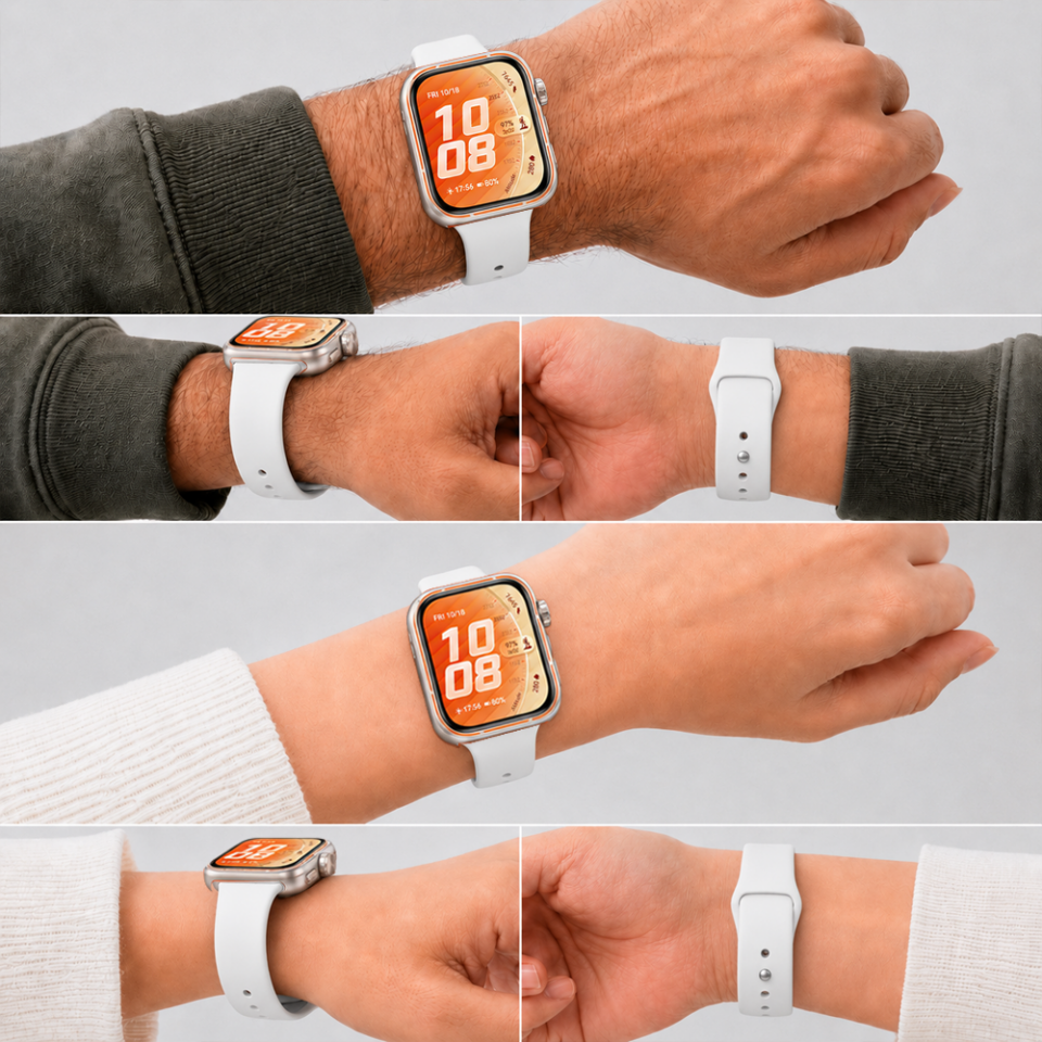 Huawei Watch Fit 5 Pro İle Uyumlu PureLux Tam Uyumlu Yumuşak Soft Silikon Kordon