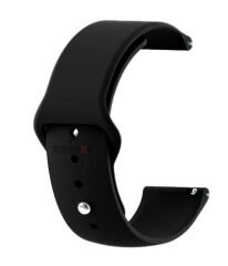 Huawei Watch GT 3 Pro 43mm Uyumlu 20mm PureLux Soft Silikon Kordon Siyah - Siyah