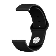 Huawei Watch GT 3 Pro 43mm Uyumlu 20mm PureLux Soft Silikon Kordon Siyah - Siyah