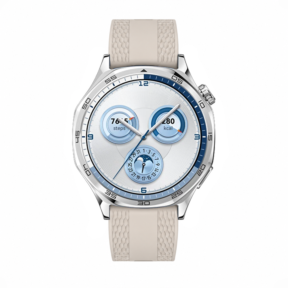 Sneezy Huawei Watch GT 5 46mm Uyumlu TPUFlex Çift Şerit Örgü Desenli Silikon Kordon