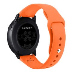 Huawei Watch GT 3 Pro 43mm Uyumlu 20mm PureLux Soft Silikon Kordon Turuncu - Turuncu