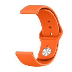 Huawei Watch GT 3 Pro 43mm Uyumlu 20mm PureLux Soft Silikon Kordon Turuncu - Turuncu