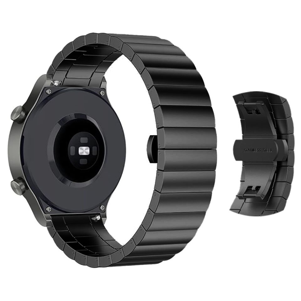 Mi Watch 5 Lite/Active Uyumlu Premium Solid Gövde Güvenli Kilit Paslanmaz Çelik Metal Kordon