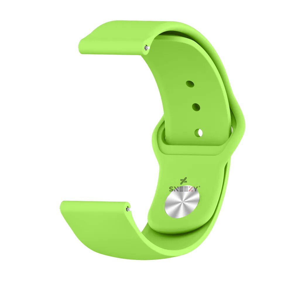 Xiaomi Watch S1 -S1 Active -Mi Watch -Watch Color 22mm Uyumlu PureLux Soft Silikon Kordon Yeşil - Yeşil