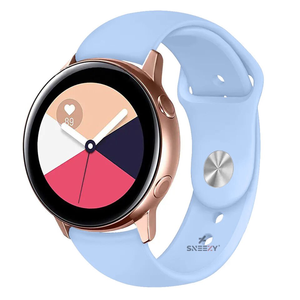 Xiaomi Watch S1 -S1 Active -Mi Watch -Watch Color 22mm Uyumlu PureLux Soft Silikon Kordon Açık Mavi - Açık Mavi