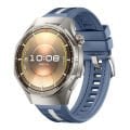 Huawei Watch GT6 Pro 46mm İle Uyumlu SportStripe Örgü Desen Metal Tokalı Silikon Akıllı Saat Kordonu Mürdüm